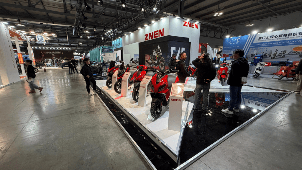 Custom exhibition stand designed and built by Vitera Group at EICMA
