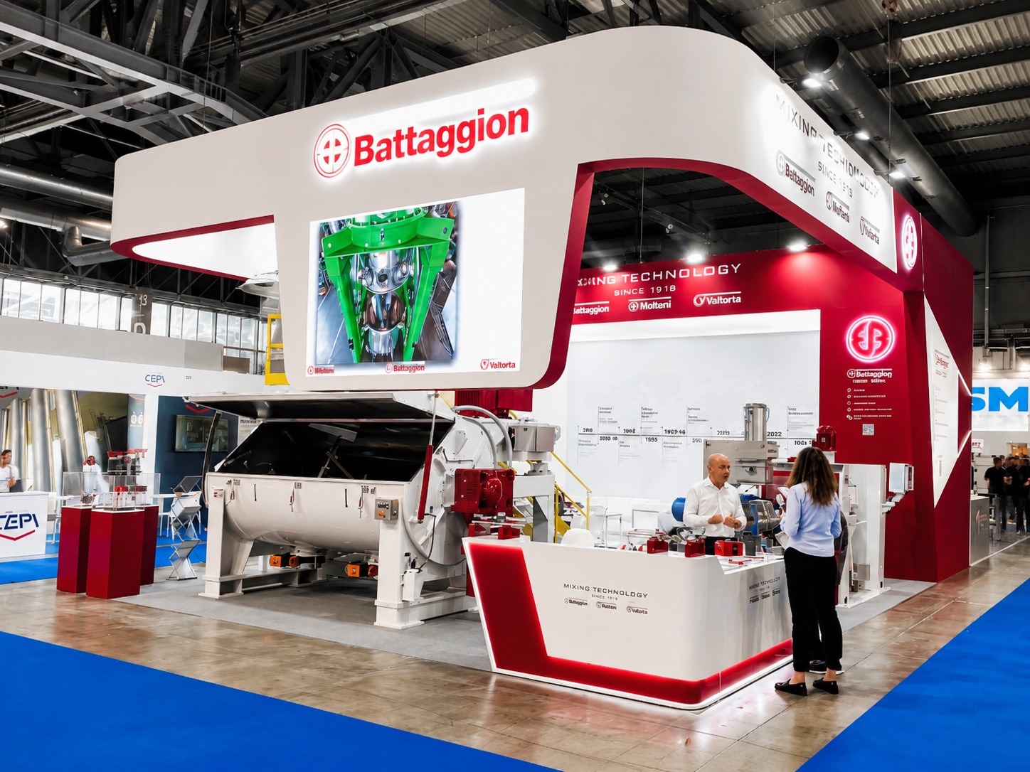Custom exhibition stand designed by Vitera Group for Battaggion at PLAST 2026